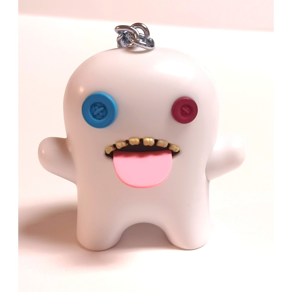 Fuggler Keychain Series 2 Oogah Boogah White Ultra Rare Moving Arm Tongue Figure